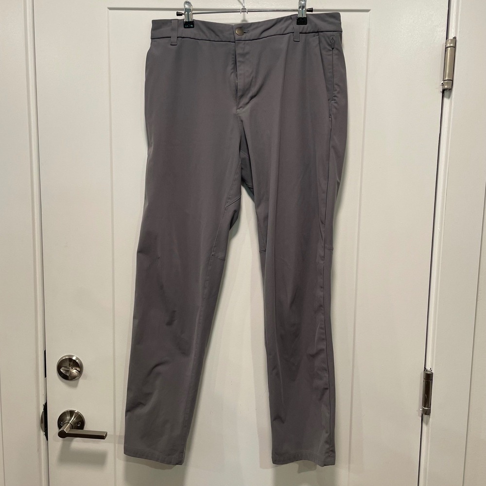 Lululemon‎ Commission ABC Pant Classic Mens 33x 29 Grey Tech Trousers LM5985S